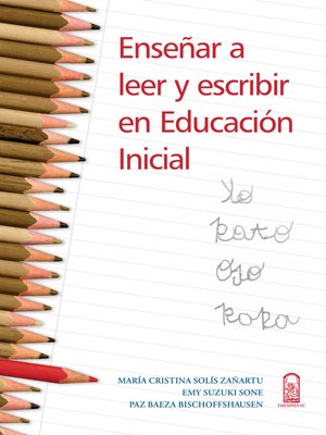 cover image of Enseñar a leer y escribir en educación inicial
